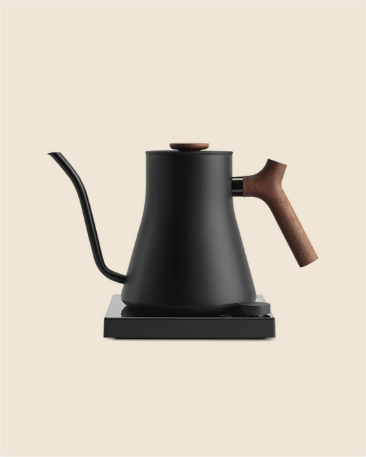 Fellow Stagg EKG Pro Electric Kettle Matte Black with Walnut Accents
